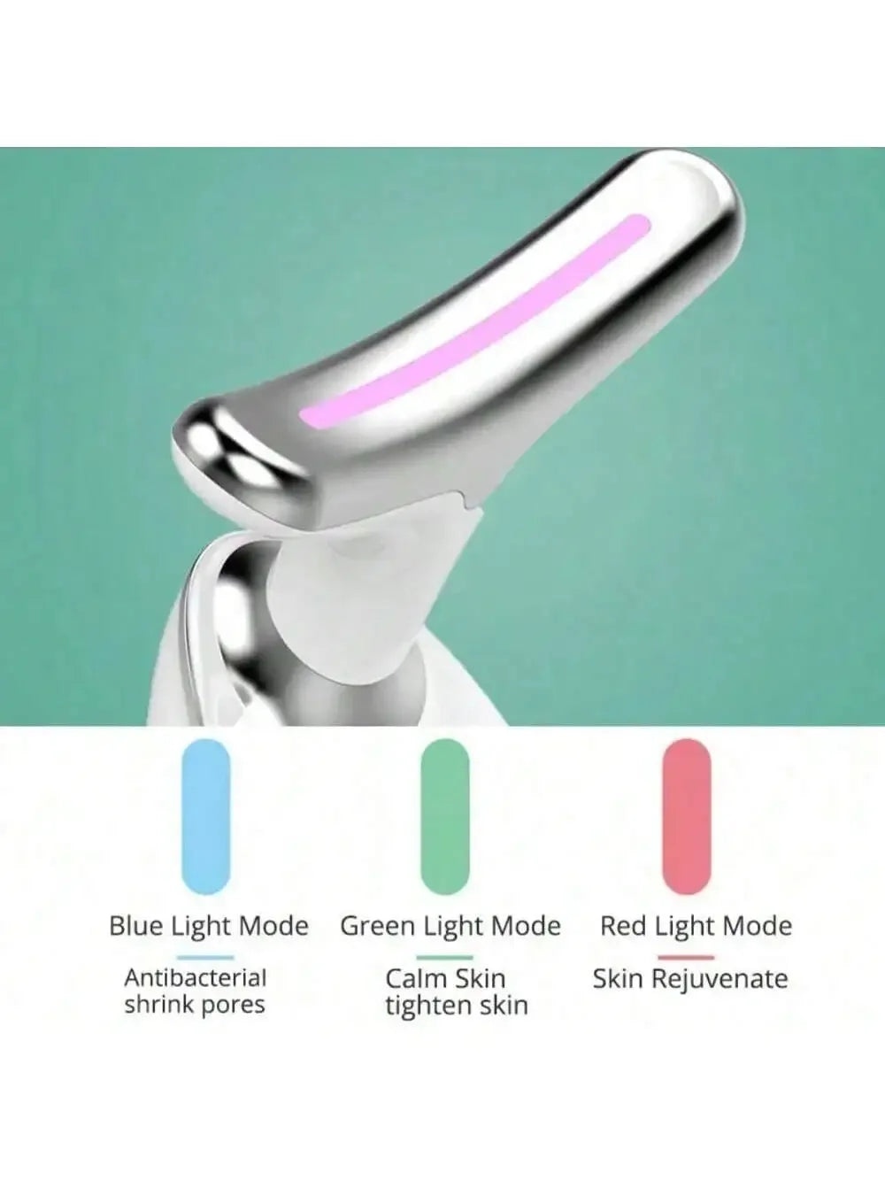 Face Lifting Tool 5-in-1 EMS Microcurrent LED Light Vibration Massager for Tightening Skin and Anti-Aging Care