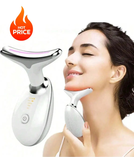 Face Lifting Tool 5-in-1 EMS Microcurrent LED Light Vibration Massager for Tightening Skin and Anti-Aging Care